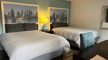 Standard Room, 2 Queen Beds | Select Comfort beds, individually decorated, desk, blackout drapes