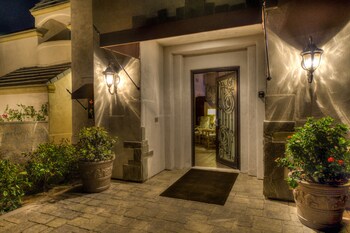 Hotel entrance at The Chateau at Lake La Quinta