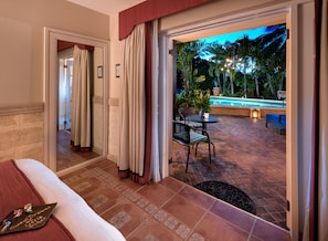 Deluxe Room, 1 King Bed, Partial Sea View, Poolside | View from room
