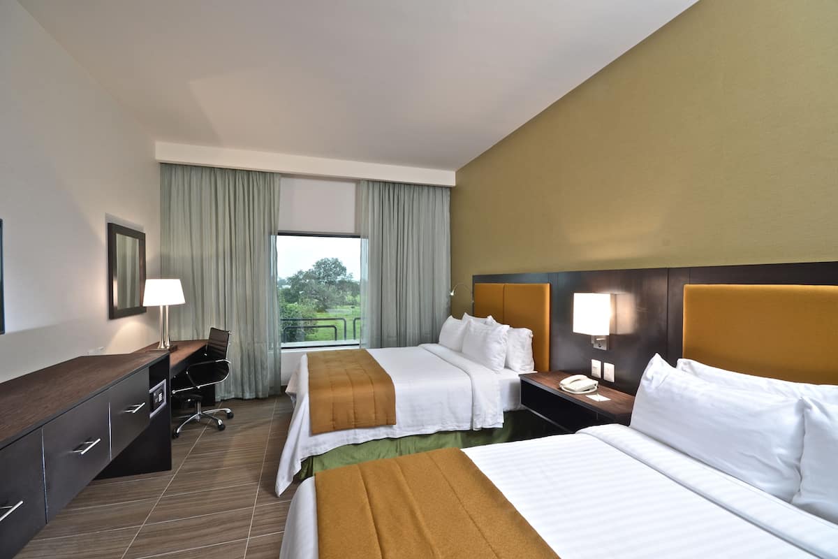 Standard Room, 2 Double Beds | Premium bedding, down comforters, in-room safe, desk