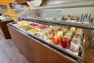 Daily buffet breakfast for a fee