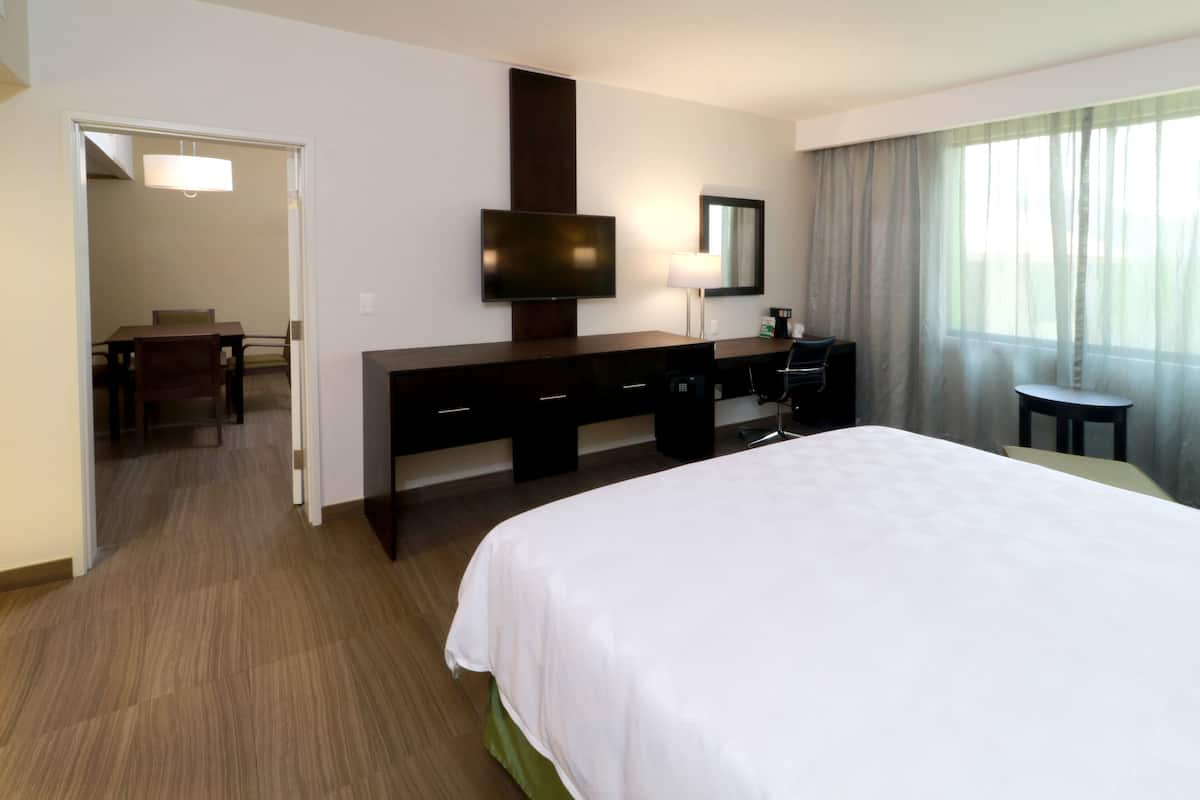 Suite, 1 King Bed (Living) | Premium bedding, down comforters, in-room safe, desk