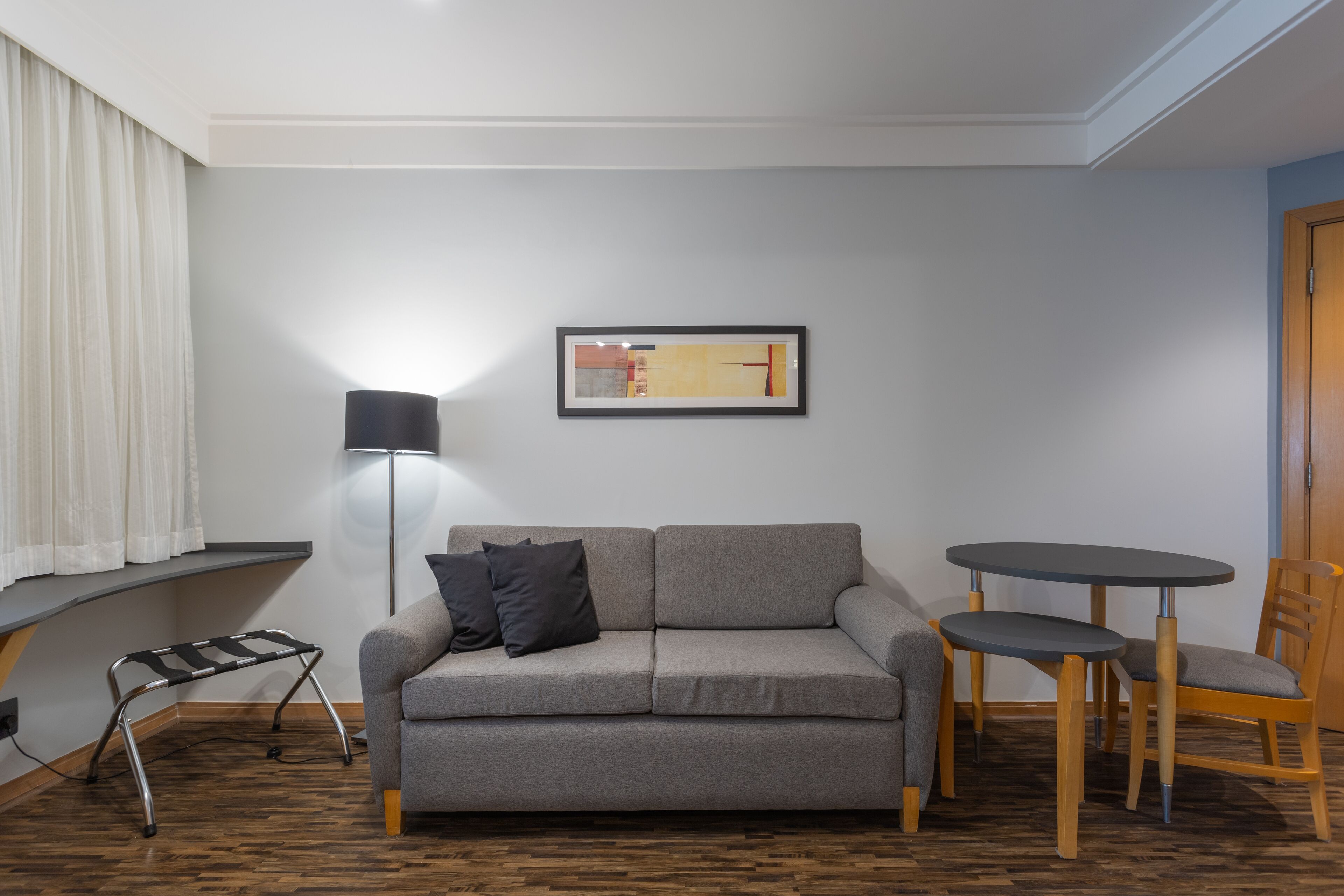 superior suite, 1 double bed | living area | led tv