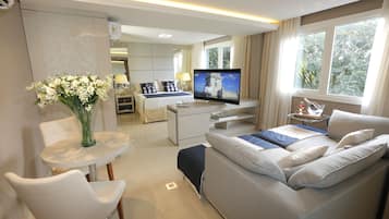 1 habitación, minibar, caja de seguridad en la habitación y escritorio