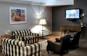 Siddeområde i lobbyen