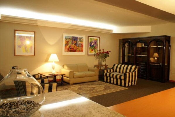 Sitteområde i lobbyen