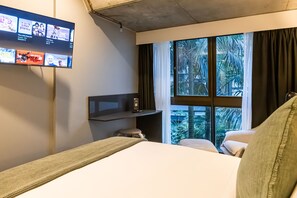 In-room safe, blackout drapes, soundproofing, iron/ironing board