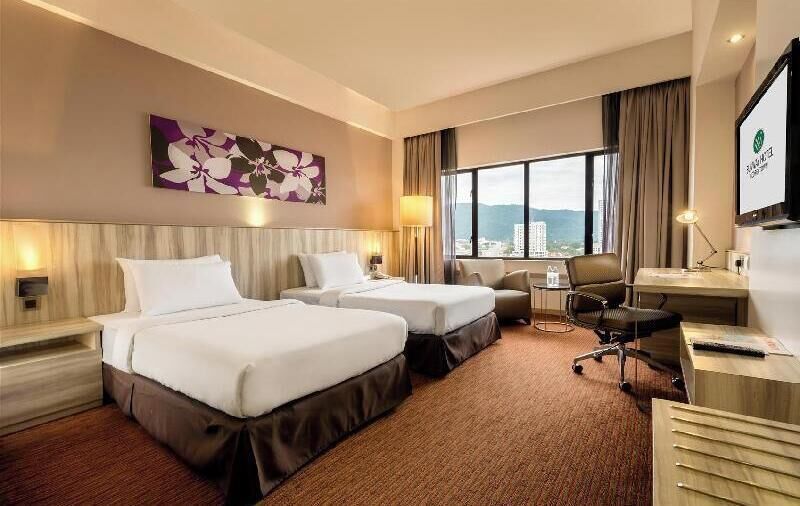 In-room safe, desk, laptop workspace, blackout drapes