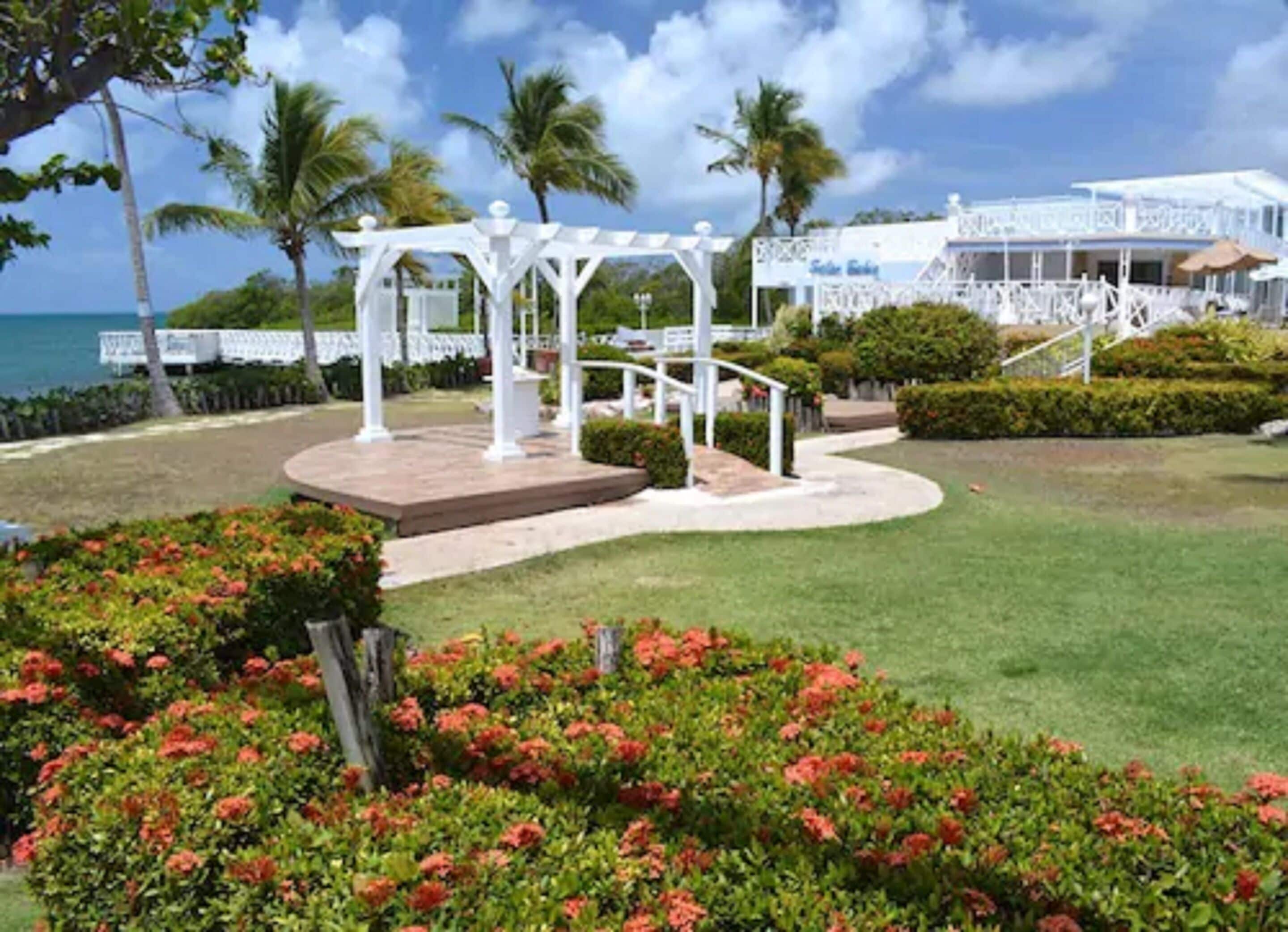 outdoor wedding area