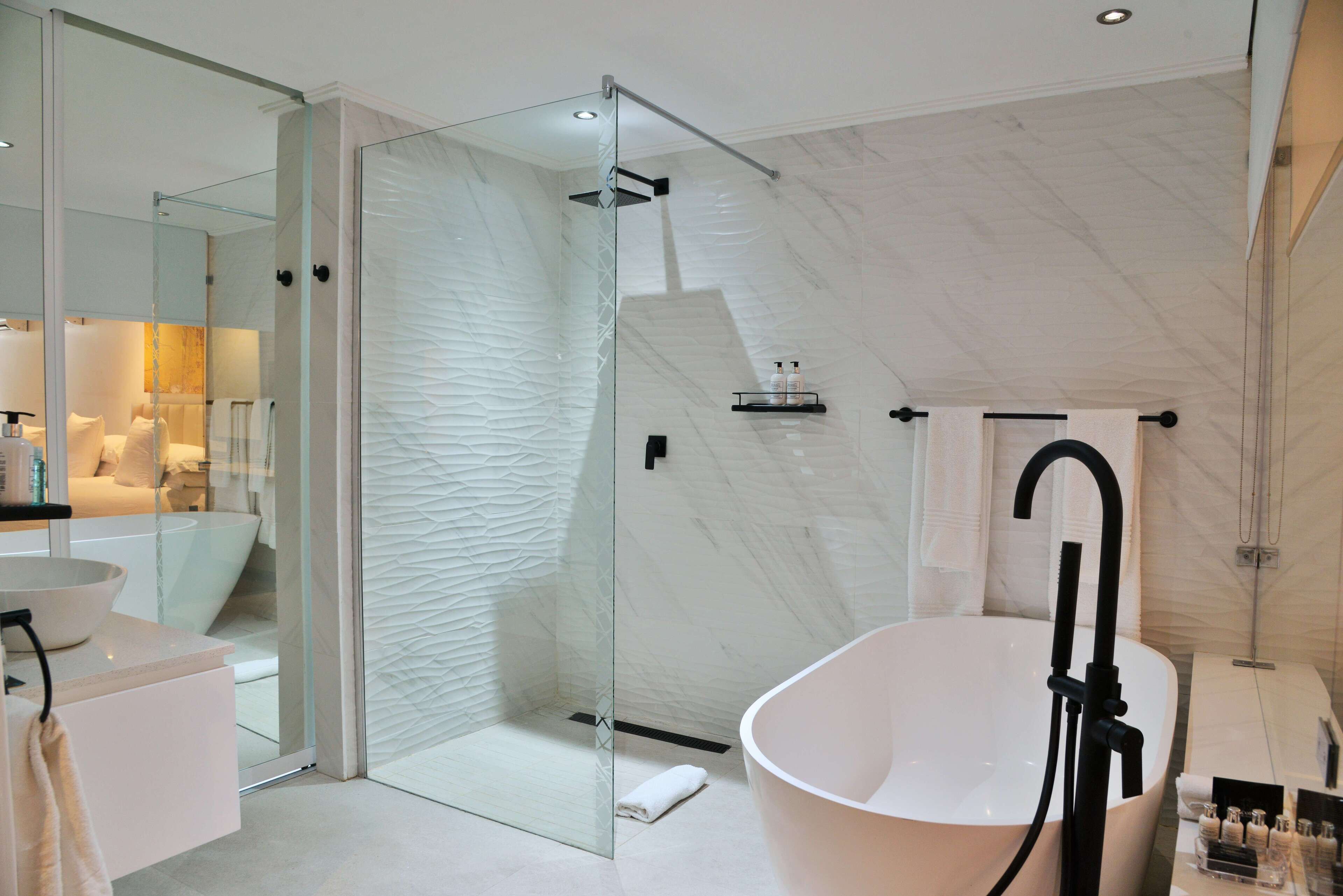 luxury double or twin room | bathroom shower