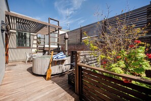 Wood-Fired Hot Tub Two Bedroom Cottage | Terrace/patio