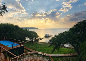 Uitzicht vanuit accommodatie