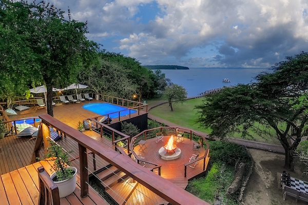 Uitzicht vanuit accommodatie