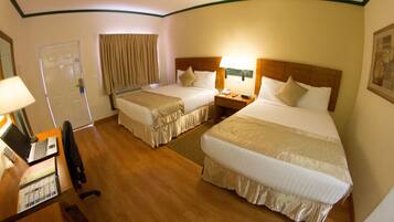 Standard Room, 2 Double Beds, Smoking | Egyptian cotton sheets, premium bedding, down comforters, pillowtop beds