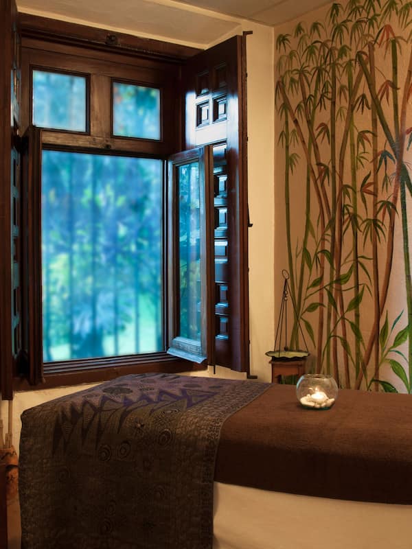 Sauna, hot tub, body treatments, hot stone massages, body wraps