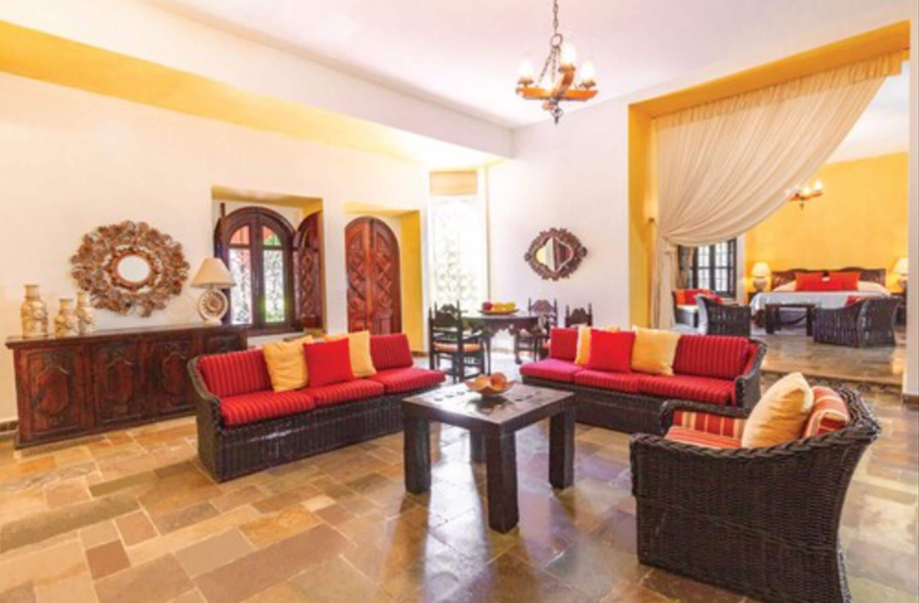 Suite presidencial | Zona de estar | Televisión de pantalla plana de 32 pulgadas con canales por cable