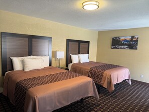 Basic Double Room, 2 Queen Beds | Desk, iron/ironing board, free WiFi - Tahoe Sands Inn (South Lake Tahoe)