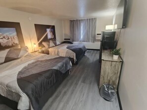 Premium bedding, down duvets, memory-foam beds, desk