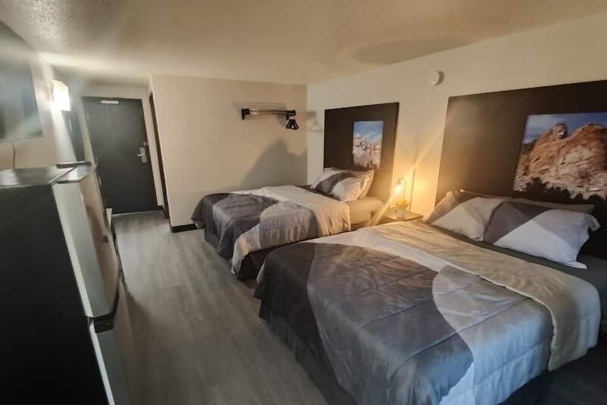 Premium bedding, down duvets, memory-foam beds, desk