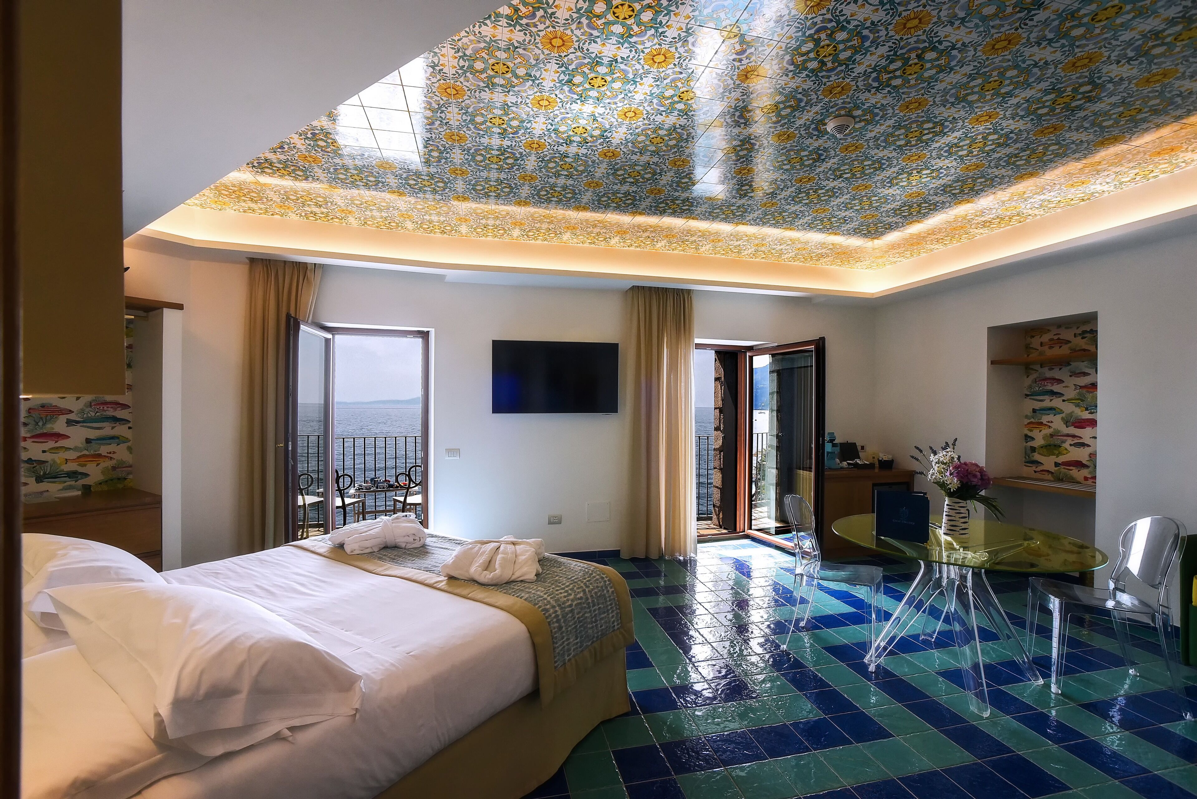 Junior-Studiosuite, Balkon, Meerblick