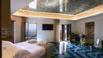 Junior-Studiosuite, Balkon, Meerblick