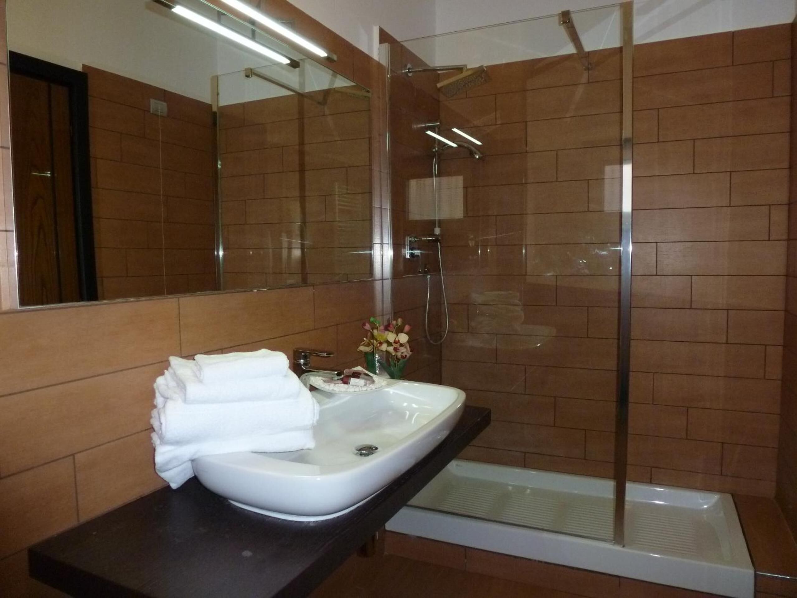 hair dryer, bidet, towels