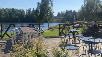 Outdoor wedding area