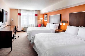 Room, 2 Queen Beds, Non Smoking | Hypo-allergenic bedding, down comforters, in-room safe, desk