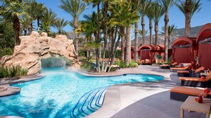 3 outdoor pools, cabanas (surcharge), sun loungers