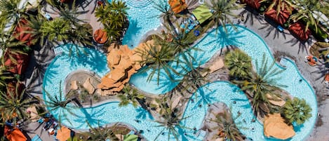 3 outdoor pools, cabanas (surcharge), sun loungers