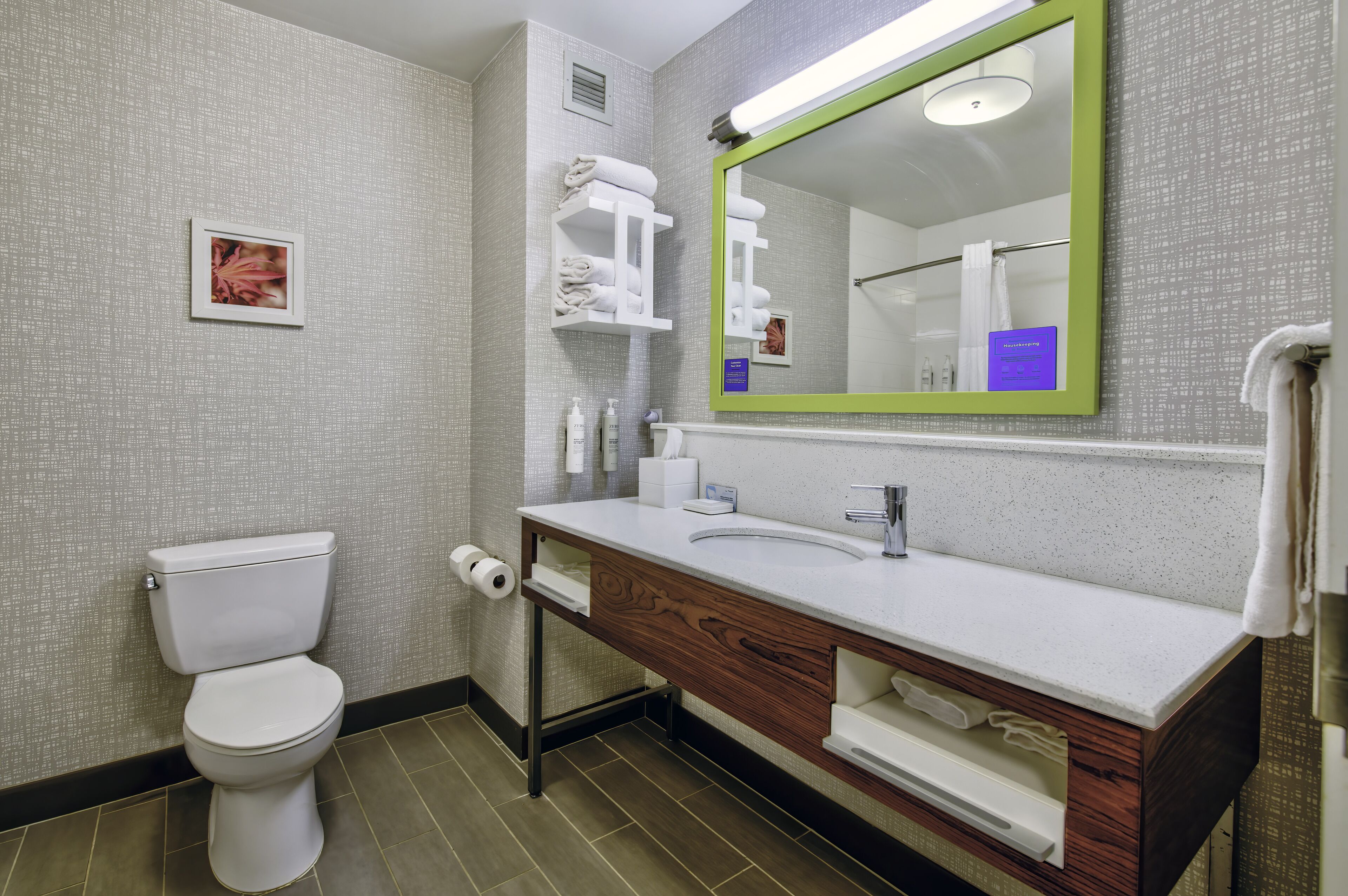 two queen beds, non-smoking | bathroom | combined shower/bathtub, free toiletries, hair dryer, towels