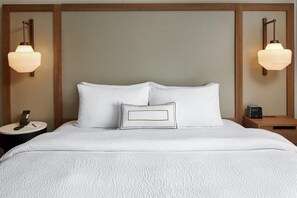 Premium bedding, individually decorated, individually furnished, desk