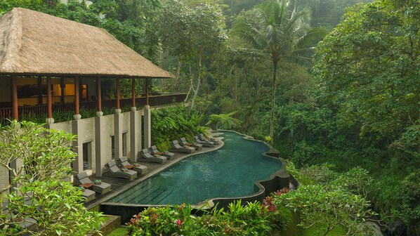 2 outdoor pools, open 8:00 AM to 8:00 PM, free pool cabanas - Maya Ubud Resort and Spa (Ubud)