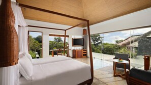 Vila presidencial (Maya with Butler Service) | Vista do quarto