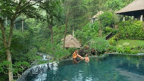2 outdoor pools, open 8:00 AM to 8:00 PM, free pool cabanas