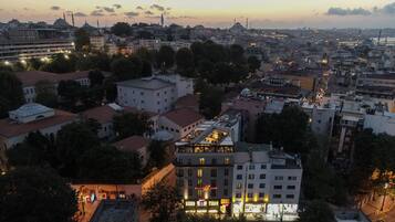 Vue depuis lâhĂ©bergement