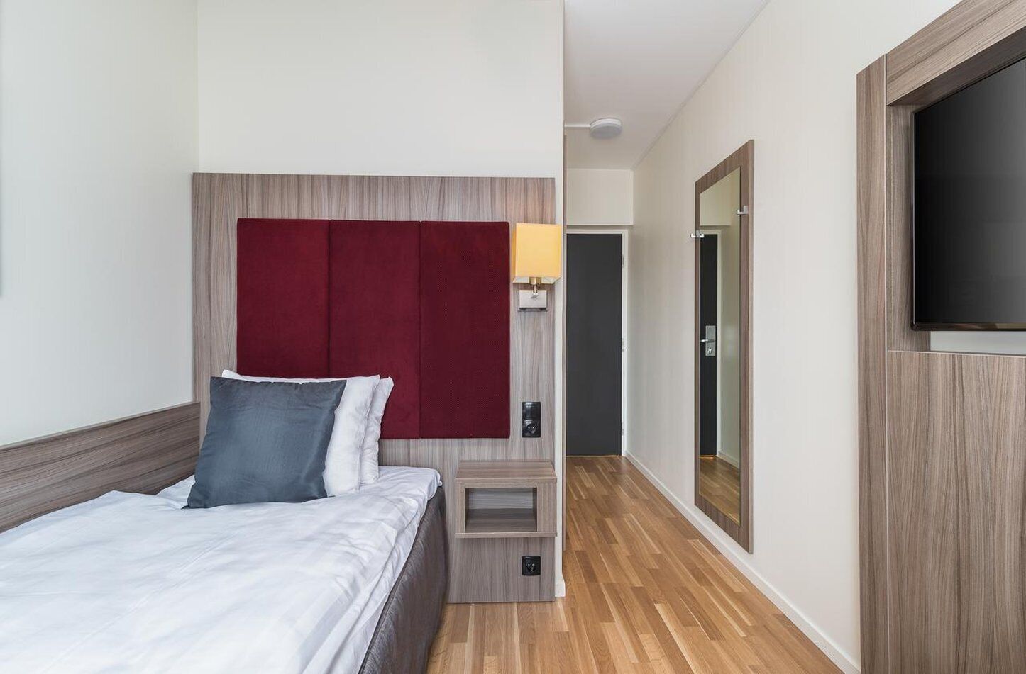 blackout curtains, free wifi, bed sheets, alarm clocks