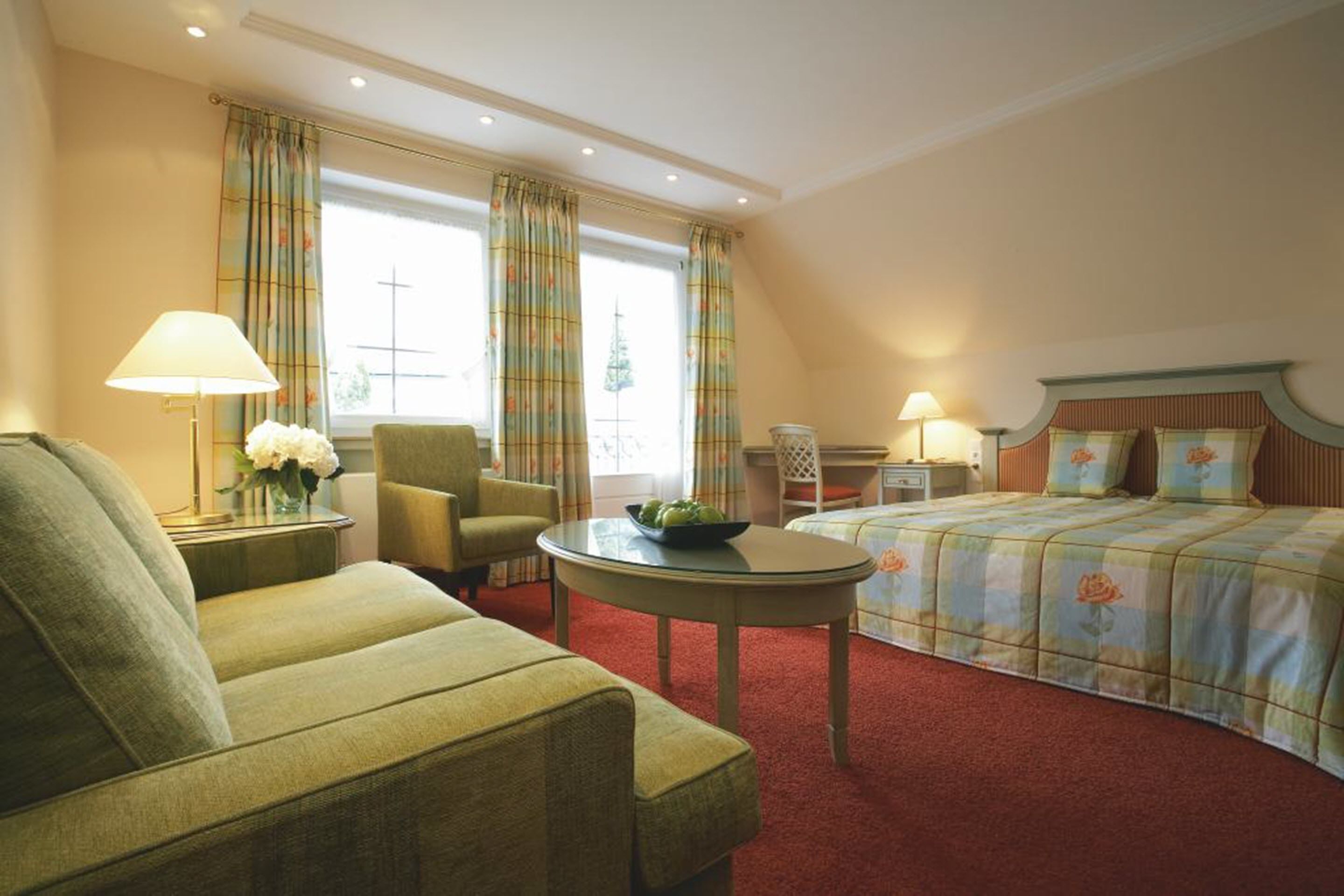 deluxe double room | premium bedding, pillow-top beds, in-room safe, individually decorated