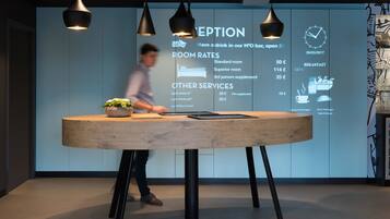 Kiosk voor inchecken/uitchecken