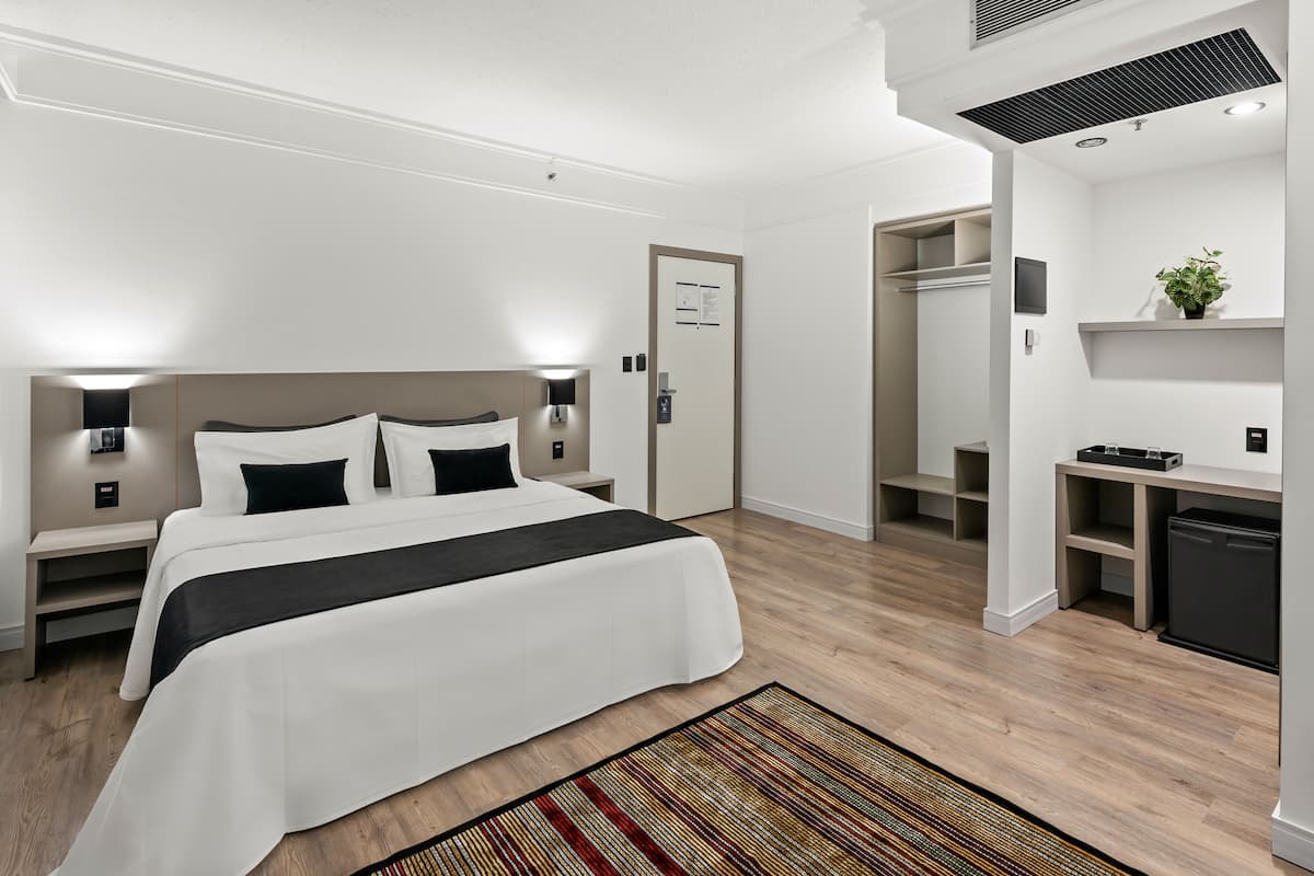 Minibar, in-room safe, desk, blackout curtains