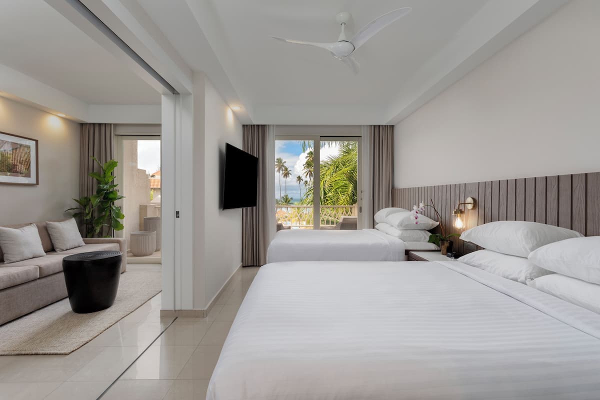 Deluxe Villa, Ocean View (2 Queen Beds)