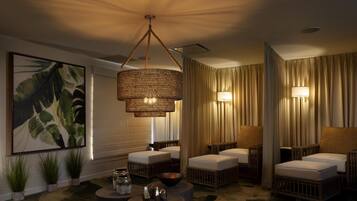 Couples treatment room(s), sauna, hot tub, steam room, body treatments