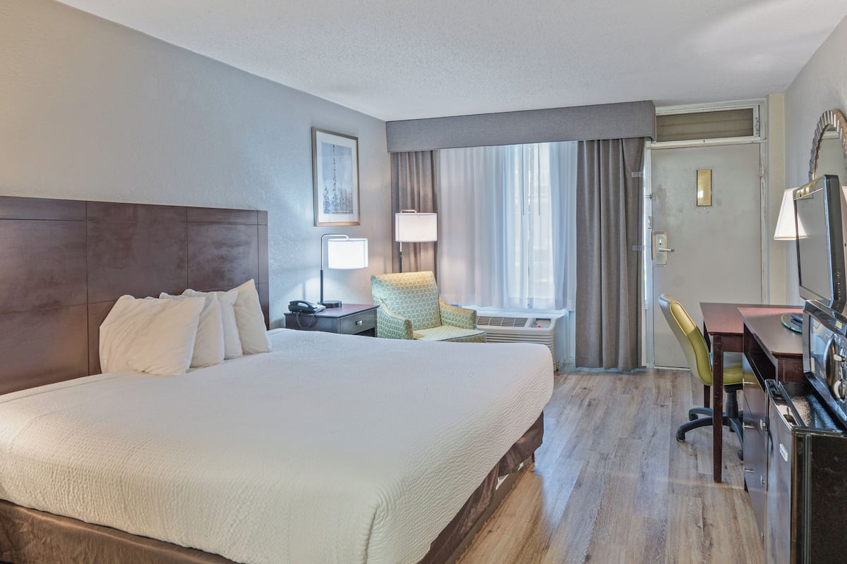 Standard Room, 1 King Bed, Smoking | In-room safe, iron/ironing board, free WiFi, bed sheets