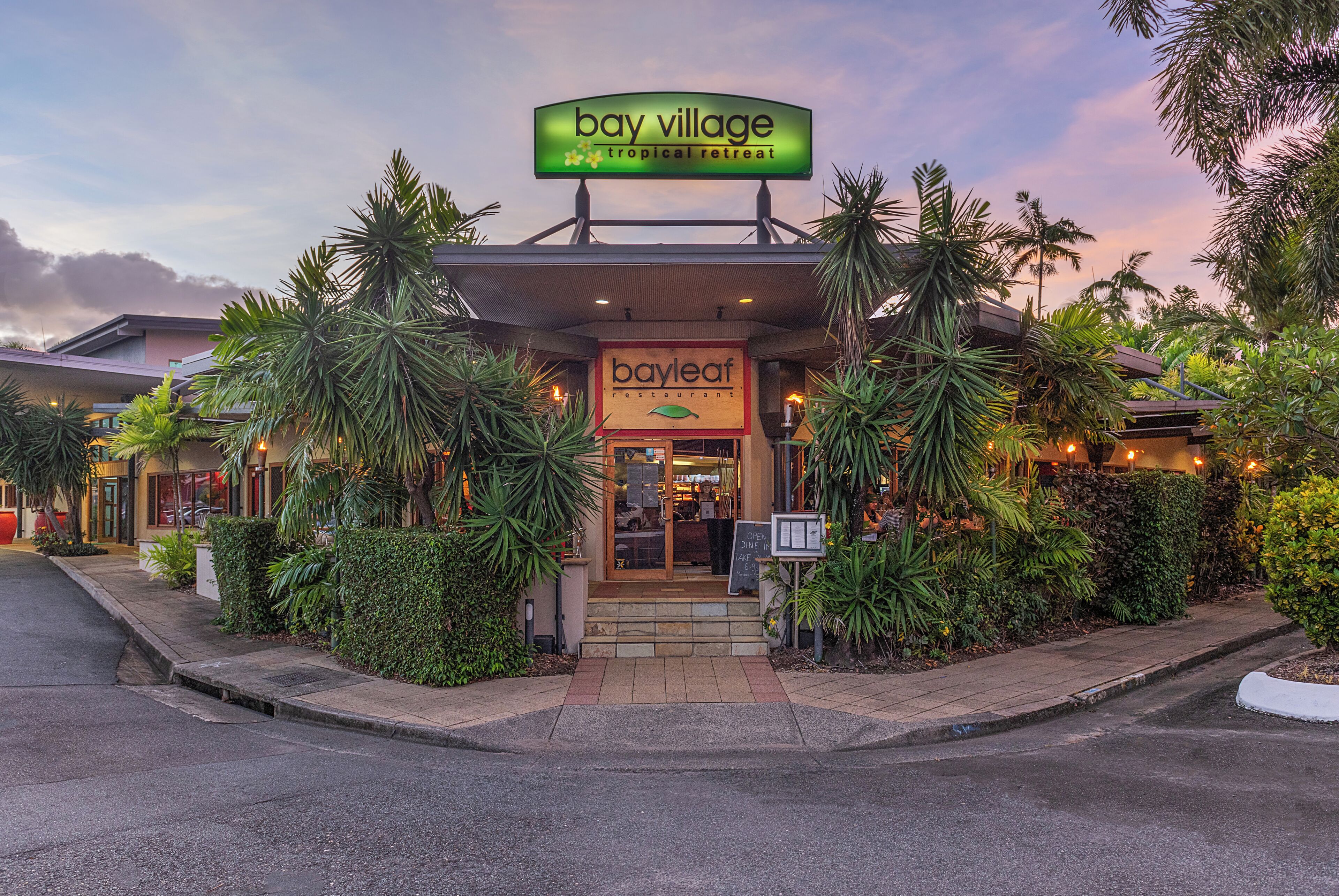 Front of property – evening/night