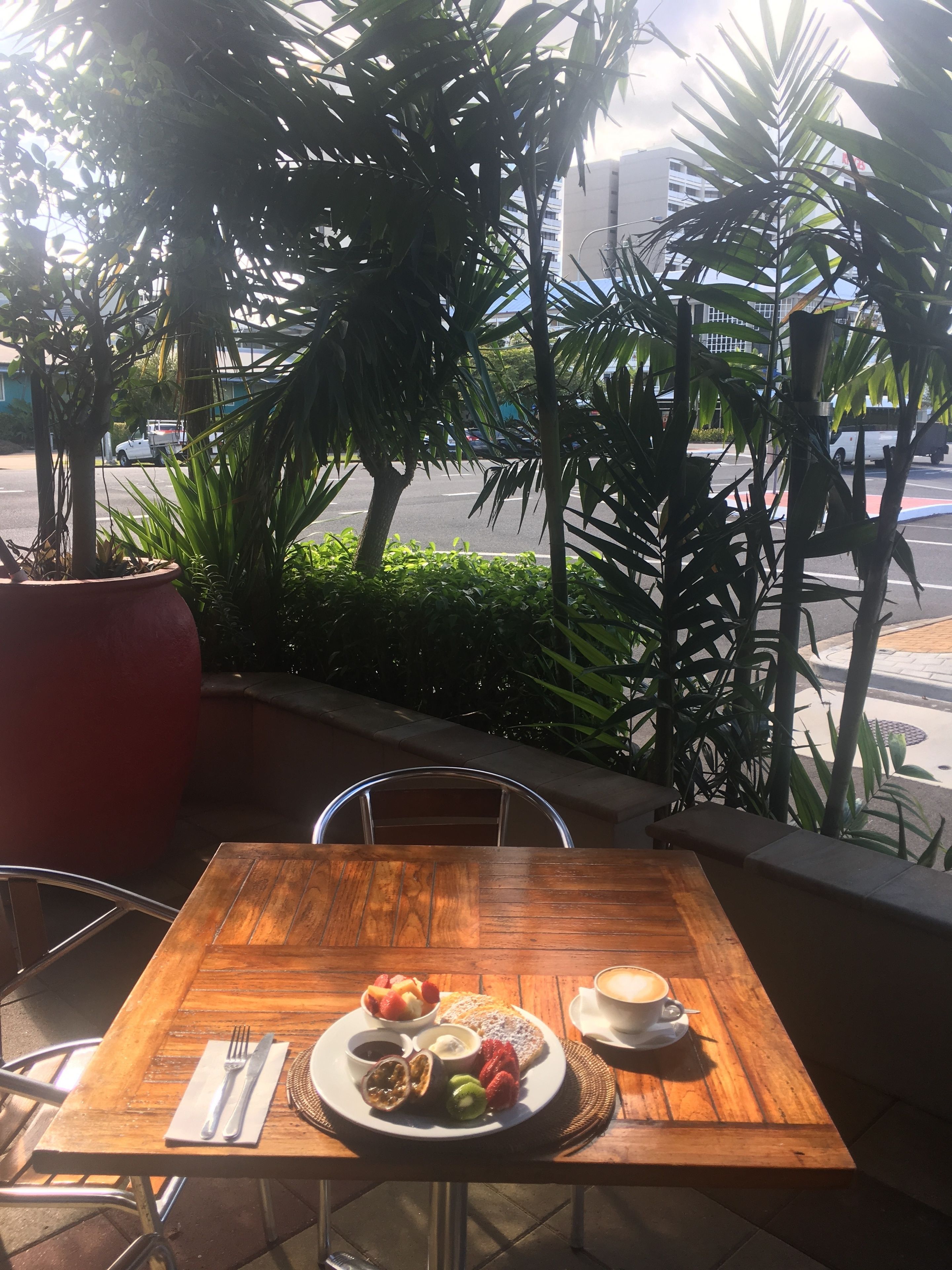 daily continental breakfast (aud 16 per person)