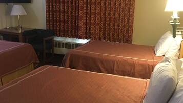 Family Room, Multiple Beds | Premium bedding, memory-foam beds, blackout curtains, iron/ironing board