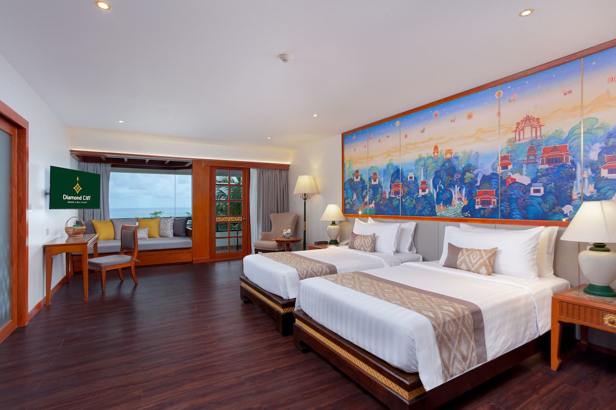 Ropa de cama de alta calidad y minibar