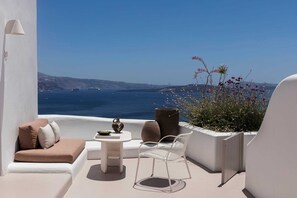 River Pool Suite with Plunge Pool | View from room - Canaves Ena - Small Luxury Hotels of the World (Santorini)
