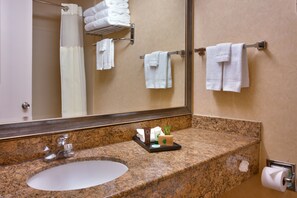 In-room safe, desk, laptop workspace, blackout curtains