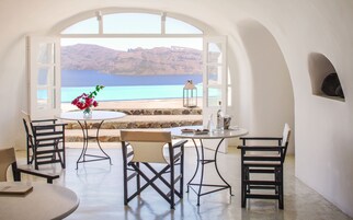 Breakfast, lunch, dinner served; Mediterranean cuisine, pool views 